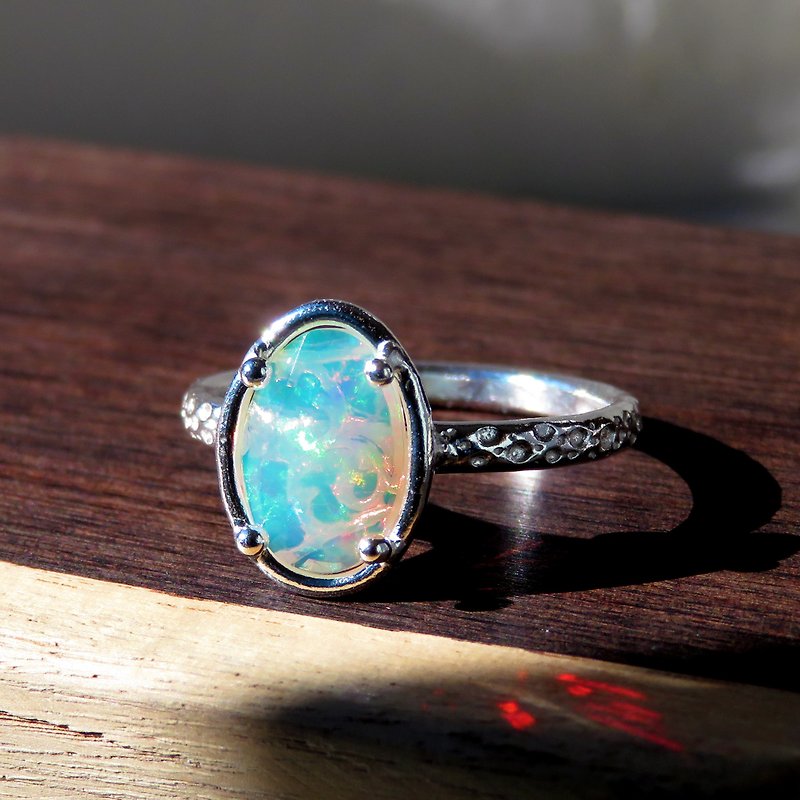 オパール リング / Ethiopian Opal Ring rc4 - 戒指 - 宝石 多色