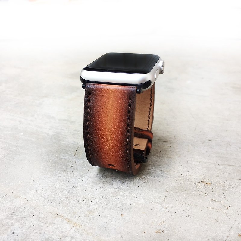 Apple Watch Band 38mm 42mm, HandStitched Handmade, Series 3 - 表带 - 真皮 咖啡色