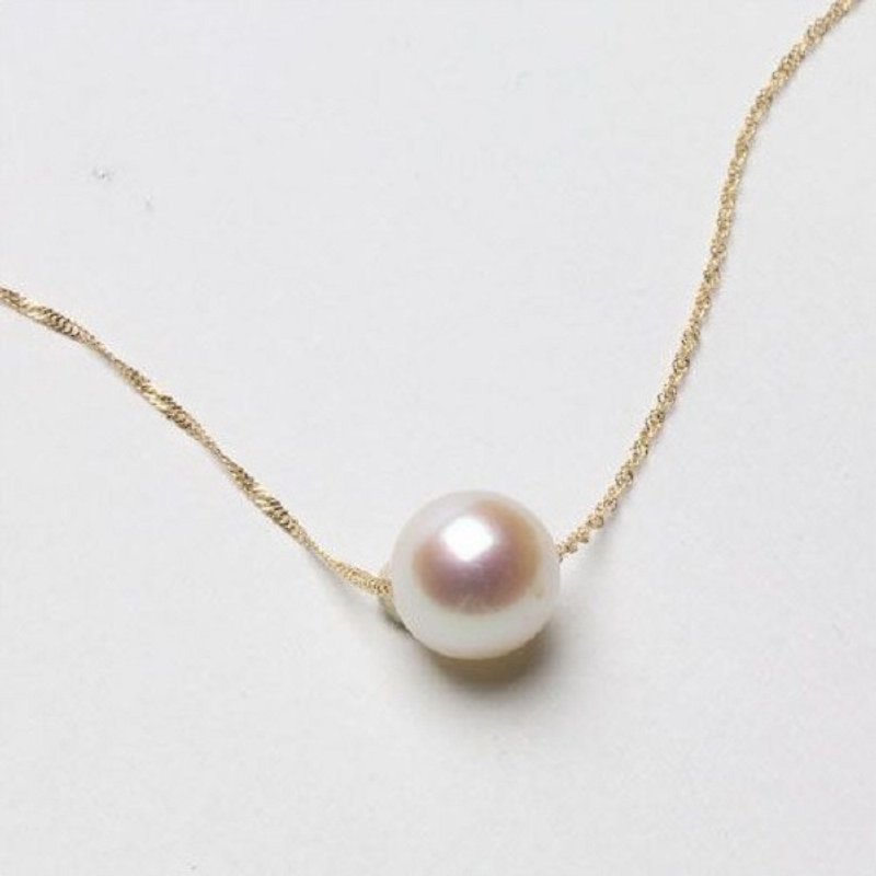 18K*Japanese Akoya pearl necklace - 项链 - 宝石 白色