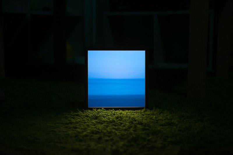 Lighto光印样  Mini灯箱  蓝与另一种蓝(aPo) - 画框/相框 - 木头 蓝色