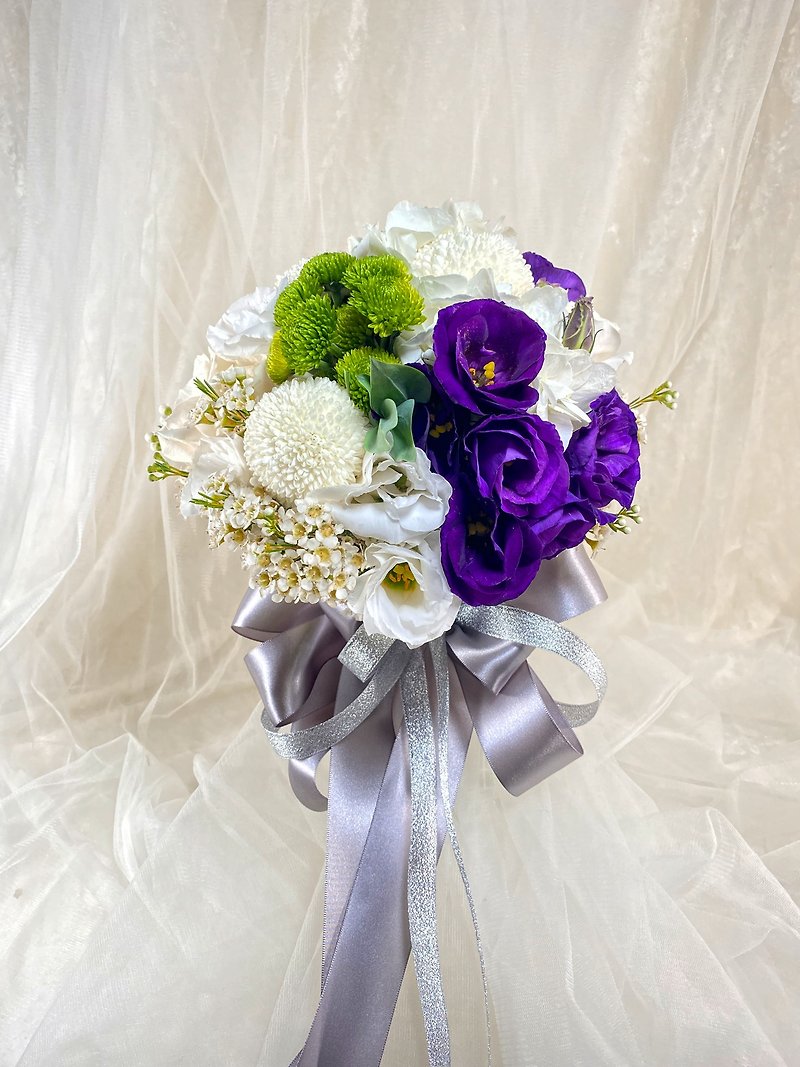 新娘捧花 / 鲜花 - 干燥花/捧花 - 植物．花 紫色
