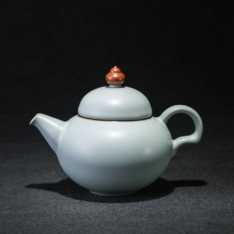 <天青汝窑>  童心壶 (中)  茶具  茶壶 - 茶具/茶杯 - 陶 