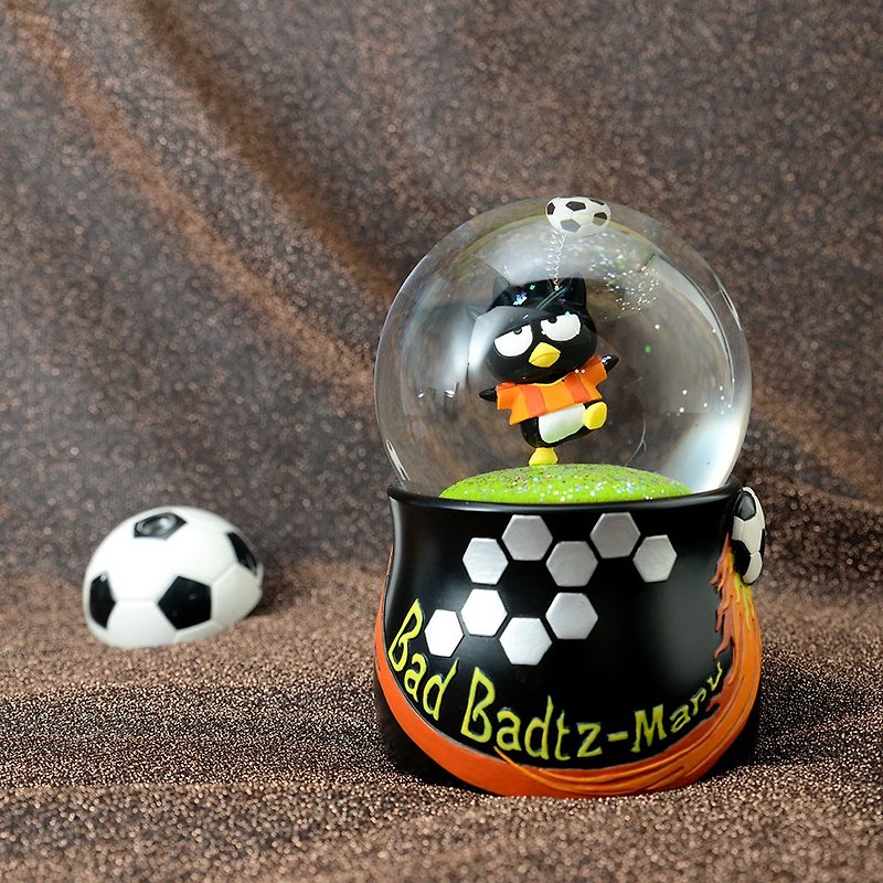 酷企鹅 足球趣 水晶球音乐铃 - 摆饰 - 玻璃 