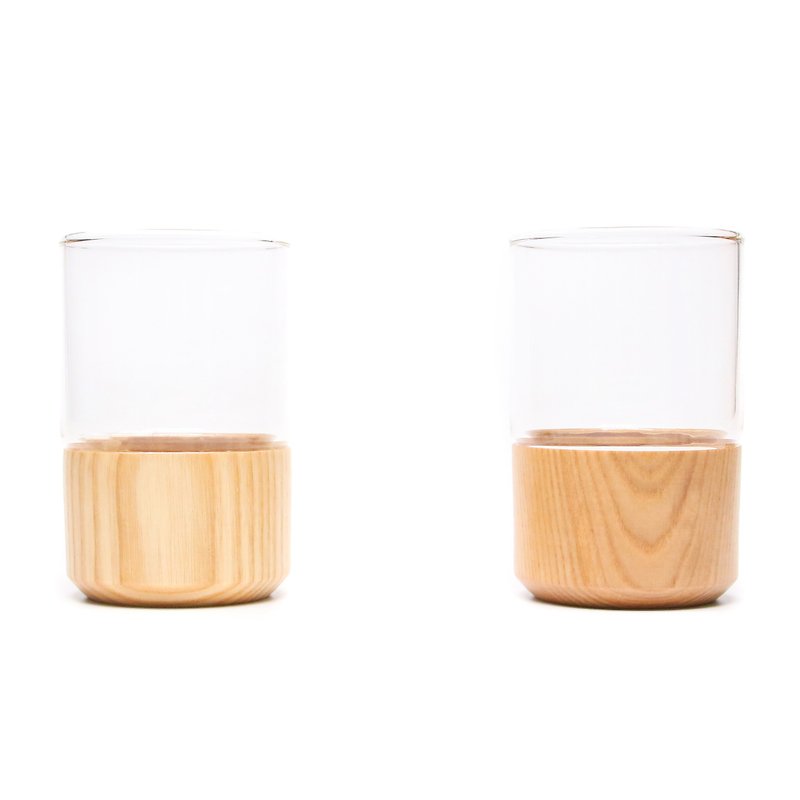 两俩一起-木合杯。栓木  - 茶具/茶杯 - 木头 金色