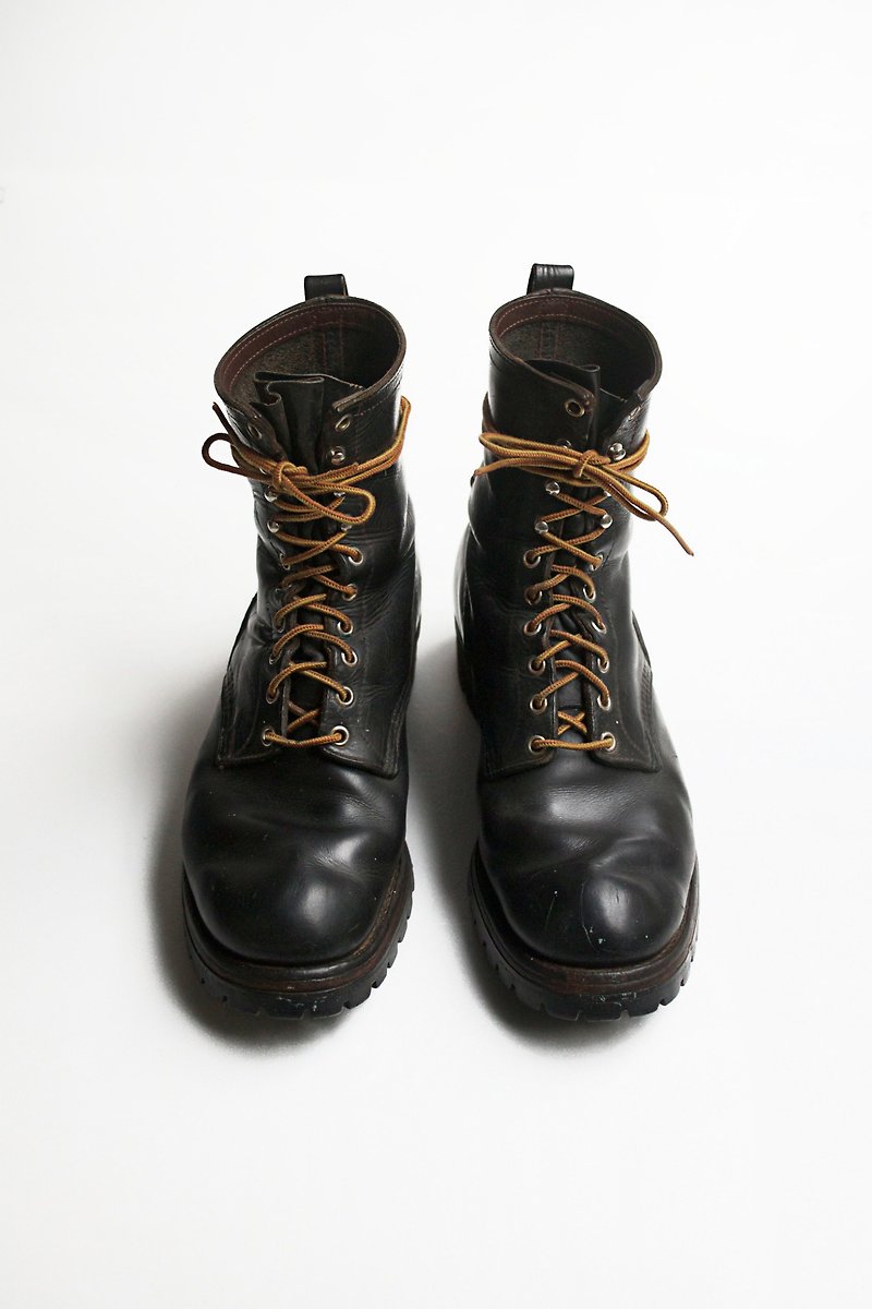 60s Red Wing 伐木工人靴｜Red Wing Logger 699 US 9D EUR 42 - 男款靴子 - 真皮 黑色