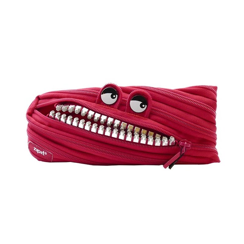 Zipit 怪兽拉链包(钢牙版-中) - 红 - 化妆包/杂物包 - 其他材质 
