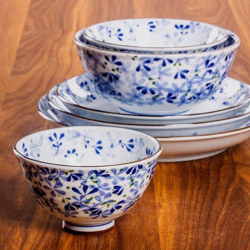 日本进口美浓烧萌芽餐具家用陶瓷汤碗盘面碗日式和风高脚碗小碗 - 碗 - 瓷 