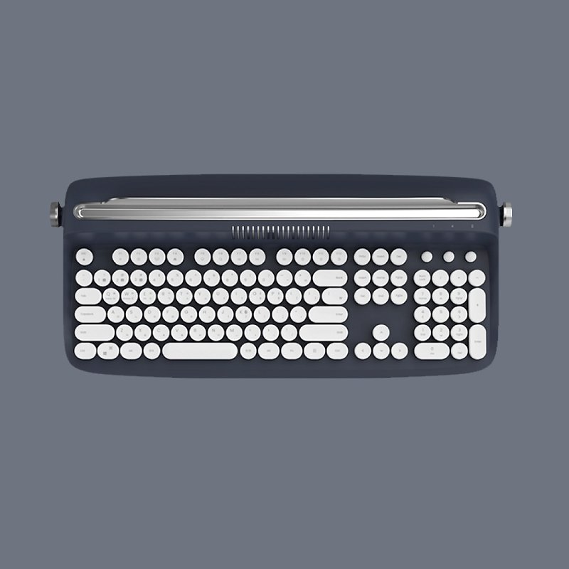actto 复古打字机无线蓝牙键盘 - 海军蓝 - 数字款 - 电脑配件 - 其他材质 