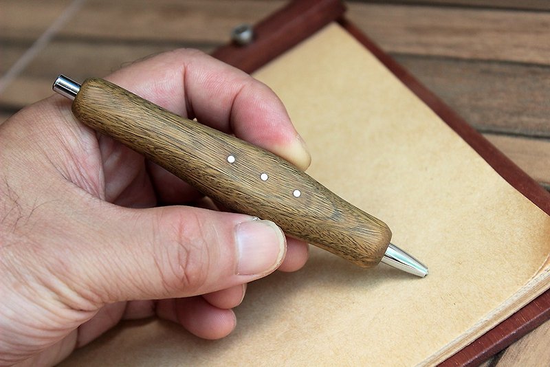 原木迷你自动铅笔 (附笔座) - 铅笔/自动铅笔 - 木头 绿色