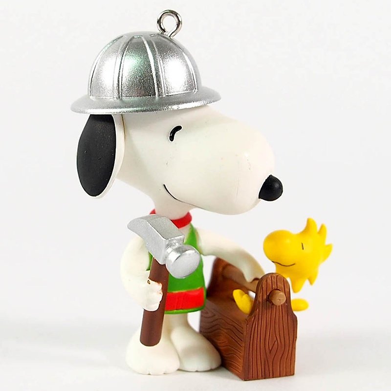 Snoopy吊饰-建筑小兵【Hallmark-Peanuts史努比 吊饰】 - 玩偶/公仔 - 其他材质 银色
