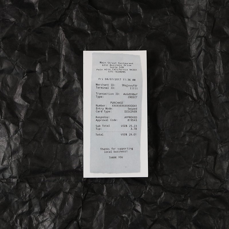 long receipt Memopad Notepads note paper memo - 便条纸/标签贴 - 纸 白色