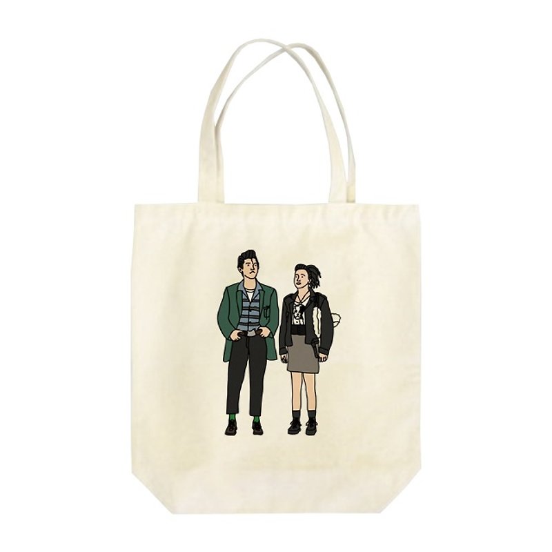 Jun & Mitsuko トートバッグ - 手提包/手提袋 - 棉．麻 白色