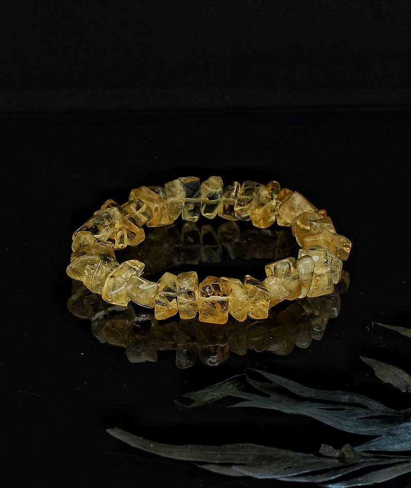 不定型原石黄水晶手链-3 ( Raw Citrine Bracelet ) - 手链/手环 - 水晶 