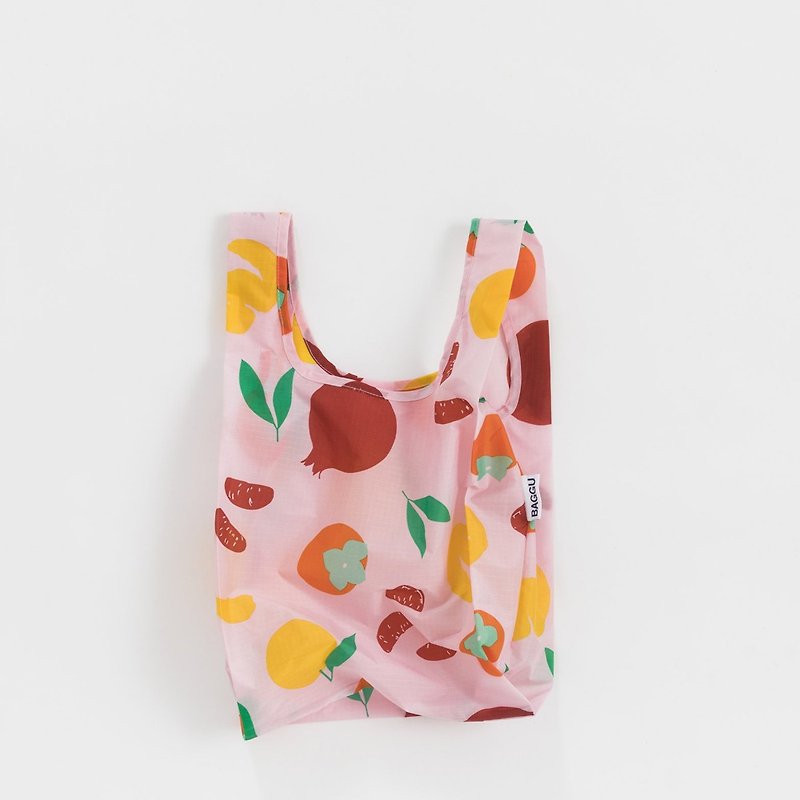 BAGGU环保收纳购物袋- S -秋季水果 - 手提包/手提袋 - 防水材质 粉红色