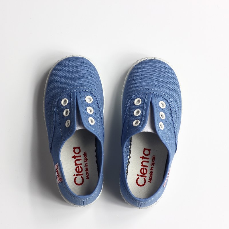 西班牙国民帆布鞋 CIENTA 55000 90浅蓝色 幼童、小童尺寸 - 童装鞋 - 棉．麻 蓝色