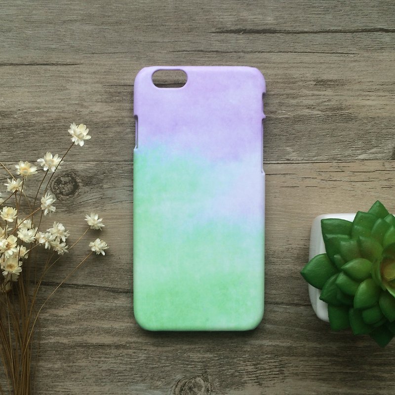紫绿云海马卡龙//原创手机壳-iPhone,HTC,Samsung,Sony, oppo,LG - 手机壳/手机套 - 塑料 绿色