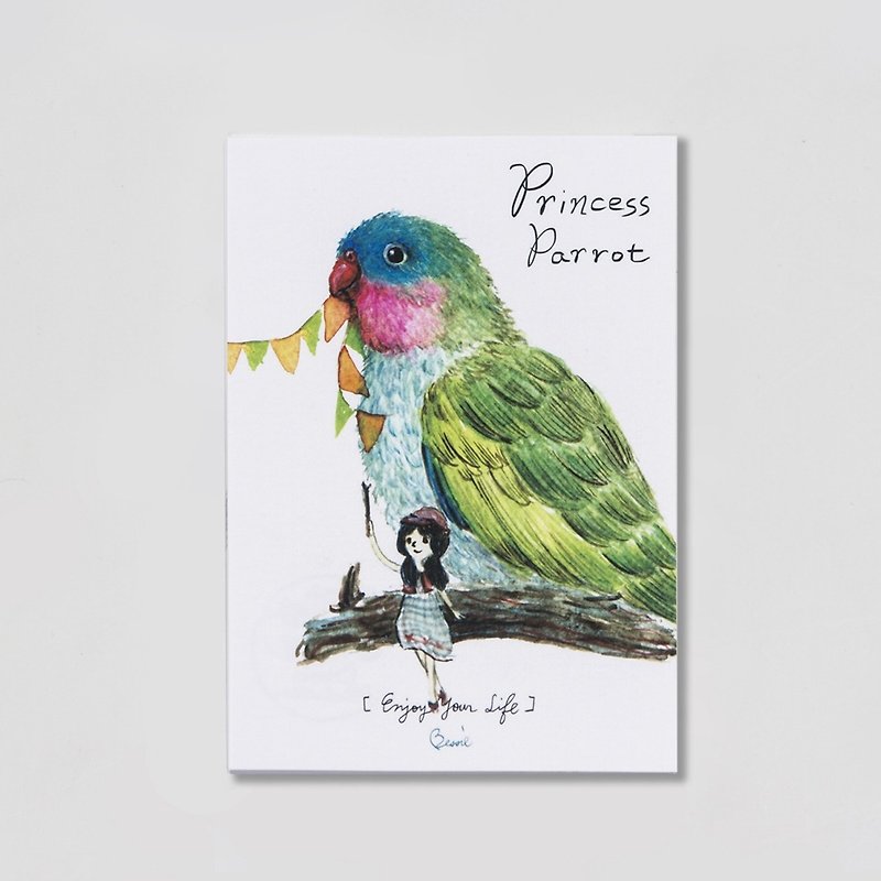 BIRDER 系列- Princess Parrot - 卡片/明信片 - 纸 白色