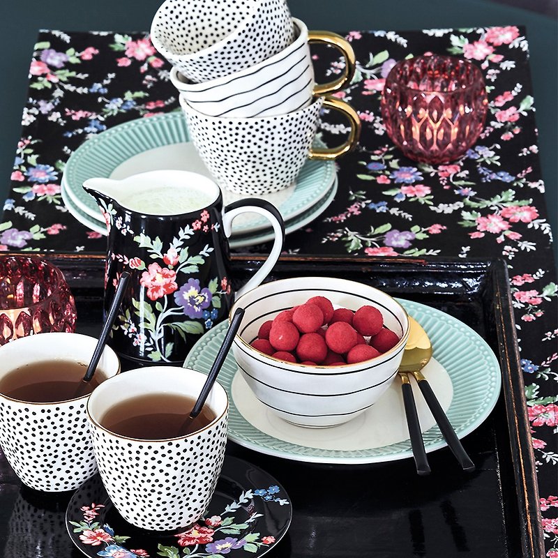 丹麦GreenGate Isoble 茶巾 / 共2色 - 餐垫/桌巾 - 棉．麻 黑色