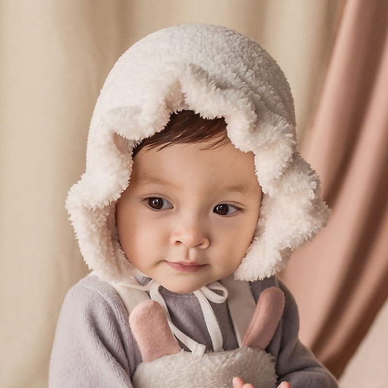 Happy Prince韩国制 Karan花边女婴儿帽 - 婴儿帽/发带 - 聚酯纤维 白色