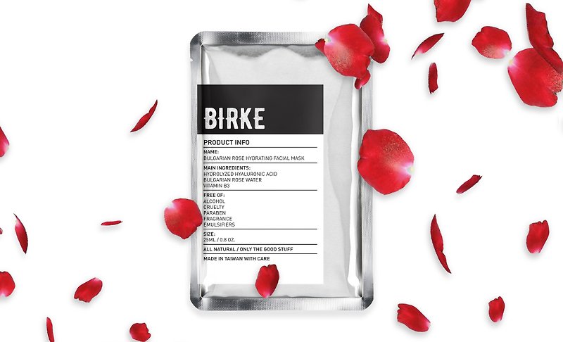 BIRKE 苾儿可 保加利亚玫瑰保湿面膜 5入/盒 - 精华液/安瓶 - 其他材质 