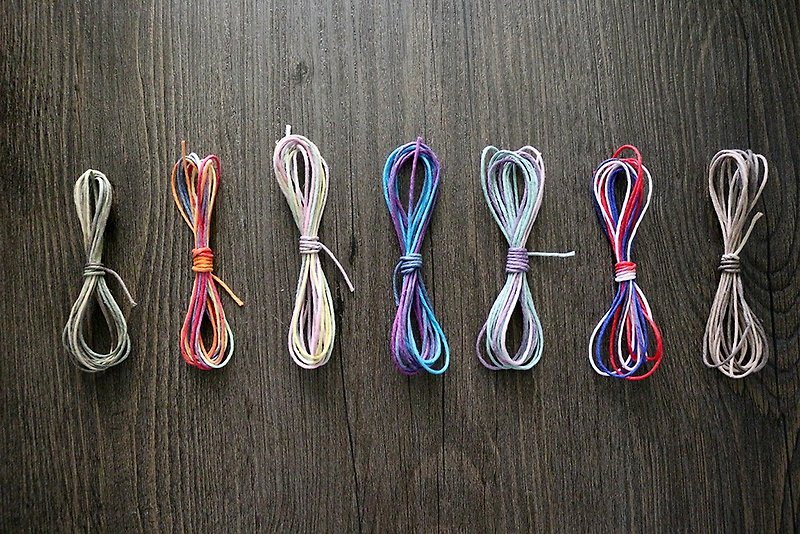渐变色细麻绳线3米装 礼品包装 DIY素材 9色选 - 编织/刺绣/羊毛毡/裁缝 - 棉．麻 