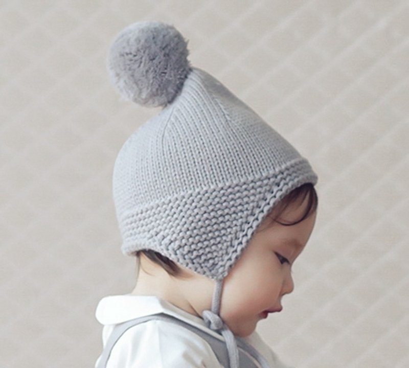 Happy Prince Harry婴童针织毛帽 韩国制 - 其他 - 聚酯纤维 灰色