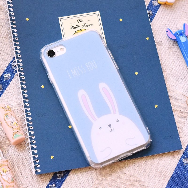 【MISS YOU 兔兔-蓝】ONOR手机壳 R11S ZenFone3 A8+ XZ Premium - 手机壳/手机套 - 塑料 多色