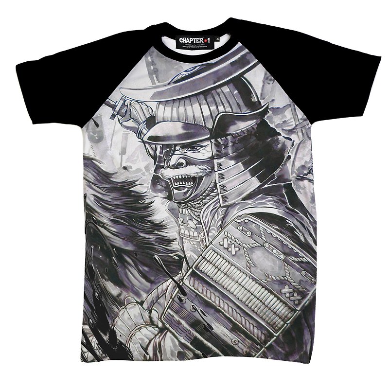 Date Masamune One Eye  Samurai  Yami Chapter One T-shirt - 男装上衣/T 恤 - 棉．麻 白色