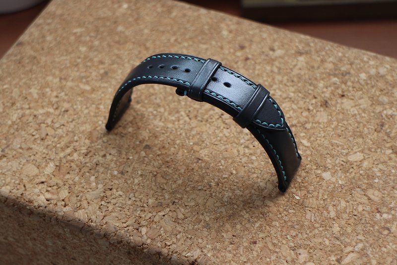 手工皮件 Watch Strap 定制表带(20-18mm)  - 表带 - 真皮 灰色