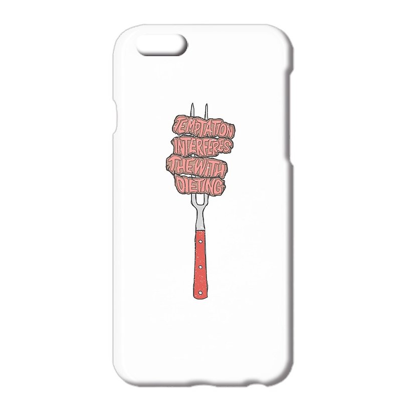 iPhone ケース / Temptation interferes the with dieting - 手机壳/手机套 - 塑料 白色