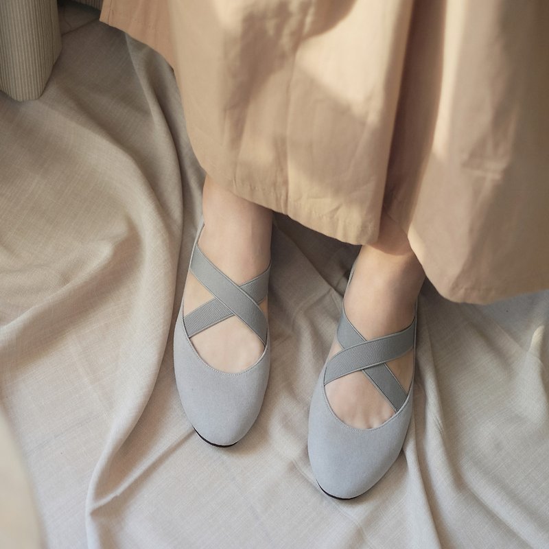 轻芭蕾 Gray  (漫步灰) Ballet | WL - 芭蕾鞋/娃娃鞋 - 其他人造纤维 灰色