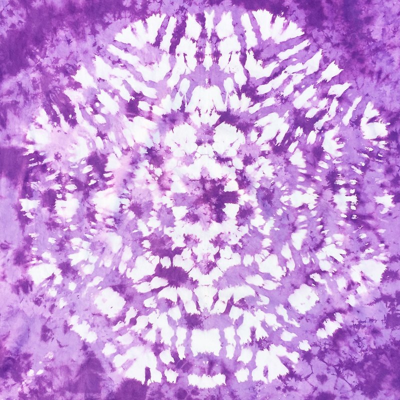 手染 渲染 染色 曼陀罗 壁纸 窗帘 野餐垫 挂布 壁饰 - 摆饰 - 棉．麻 紫色
