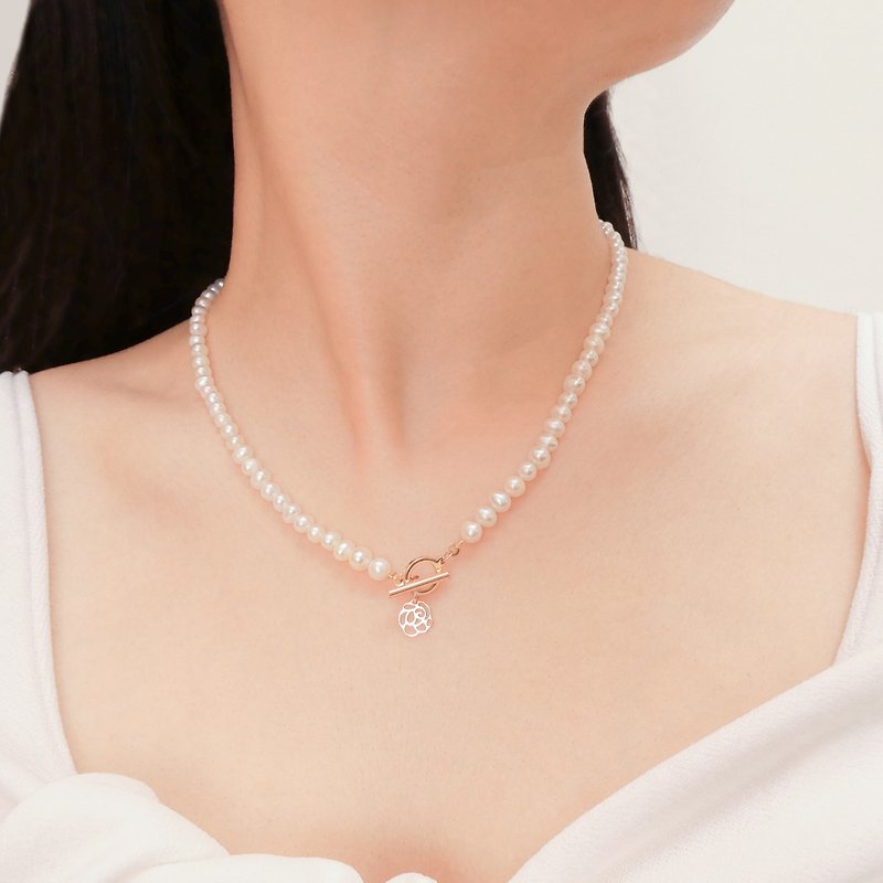 Pearls 天然巴洛克淡水珍珠 珍珠项链 Essential系列 - 项链 - 珍珠 金色