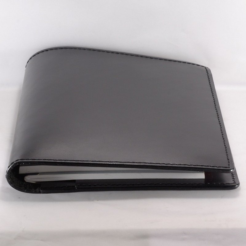 手工真皮 A5 笔记本 书套 深黑色 皮套-免费定制化烙印 - 笔记本/手帐 - 真皮 黑色
