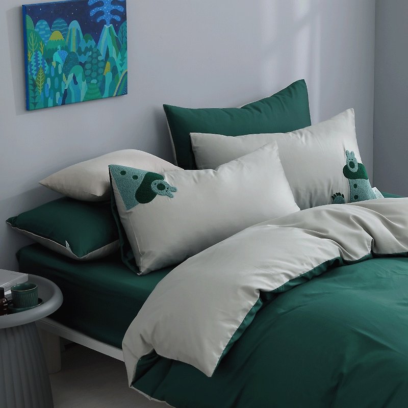 好关系x包大山 | 睡梦森林-纯境长纤棉床包枕套组 - 寝具 - 棉．麻 绿色