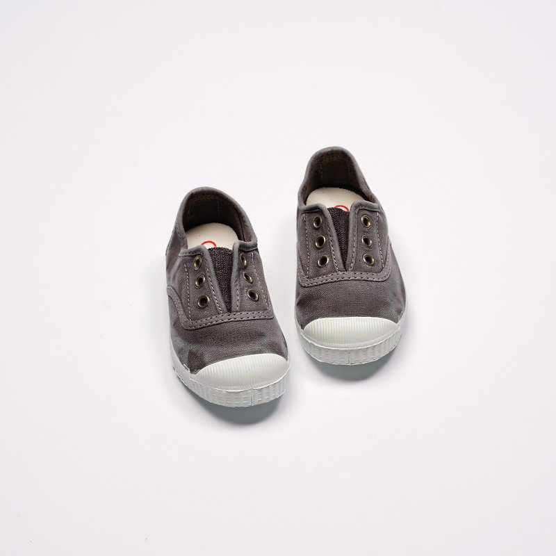 西班牙国民帆布鞋 CIENTA 70777 23 灰色 洗旧布料 童鞋 - 童装鞋 - 棉．麻 灰色