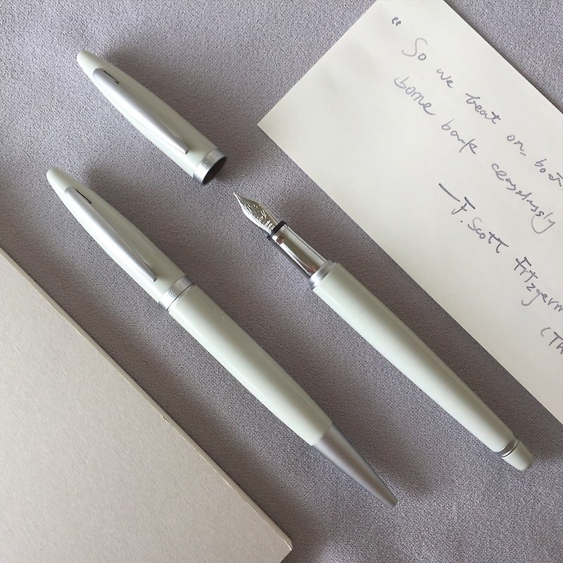 ARTEX life开心钢笔+原子笔 双笔豪华组-迷雾 - 钢笔 - 铜/黄铜 灰色