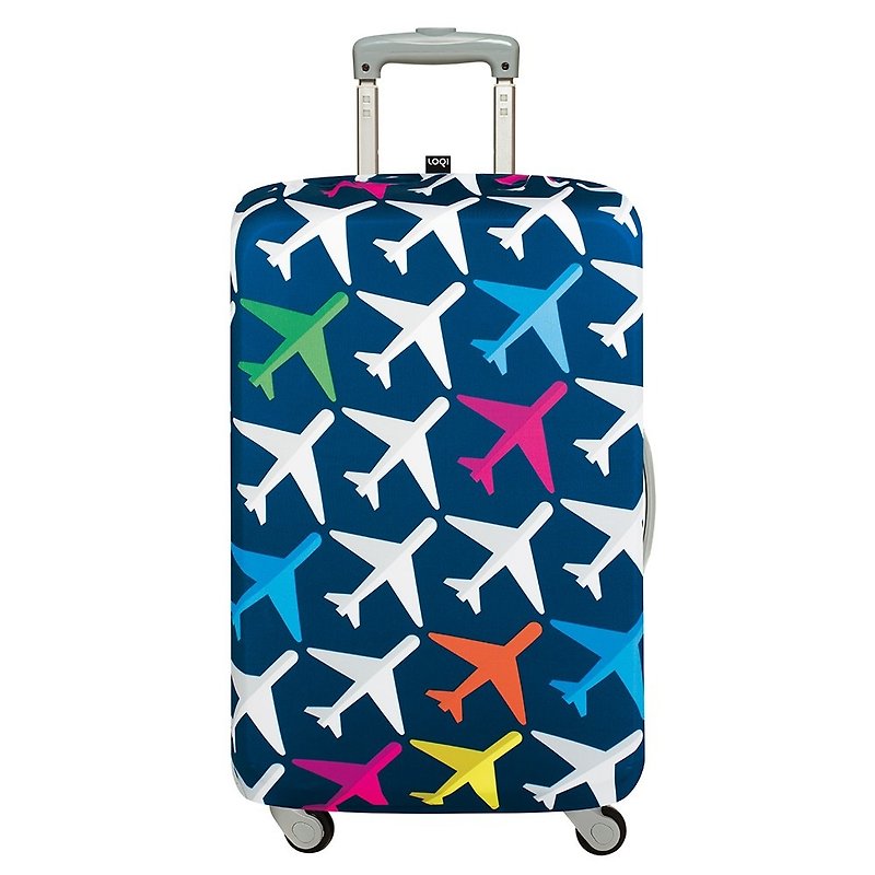 LOQI 行李箱外套／飞机 LLAIAI【L号】 - 行李箱/行李箱保护套 - 塑料 蓝色