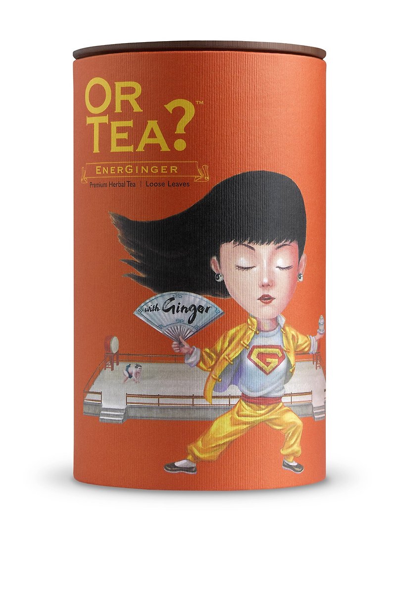 OR TEA? - 活力姜 | 有机筒装原片茶叶 - 茶 - 纸 橘色