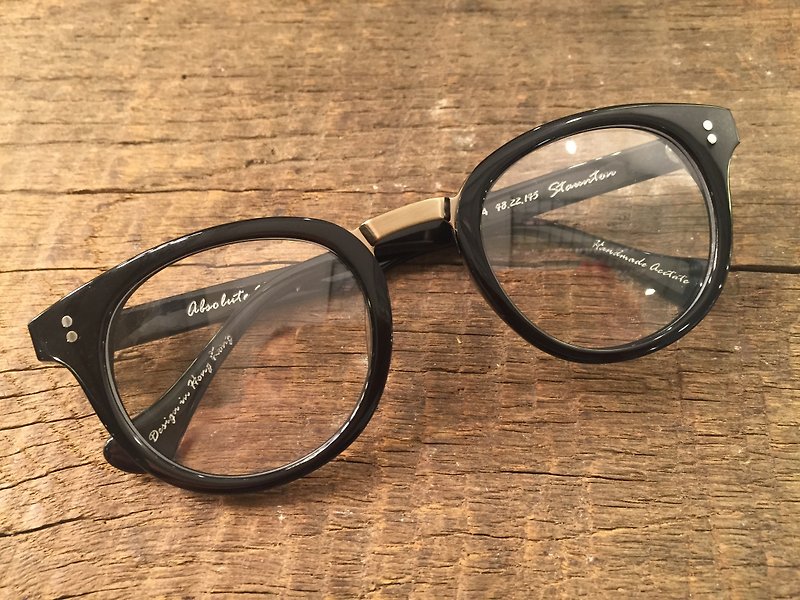 Absolute Vintage - Staunton Street(士丹顿街) 复古梨形板材幼框眼镜 - Black 黑色 - 眼镜/眼镜框 - 塑料 