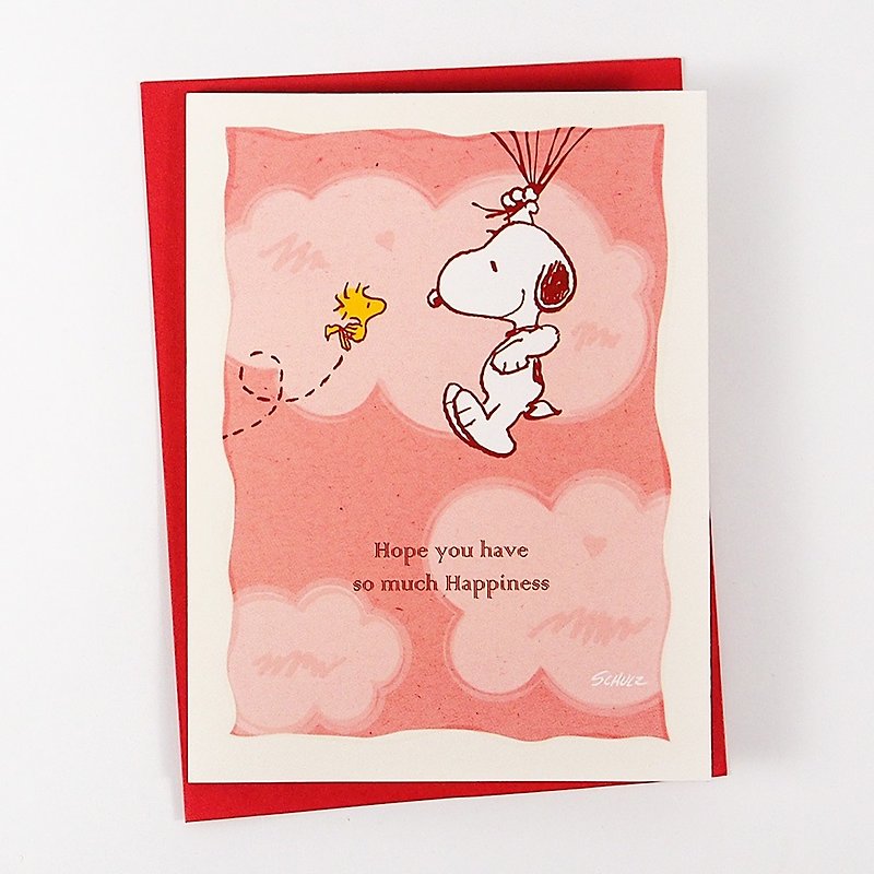 Snoopy 希望你看到很多气球能够感到快乐【Hallmark 立体卡片】 - 卡片/明信片 - 纸 粉红色