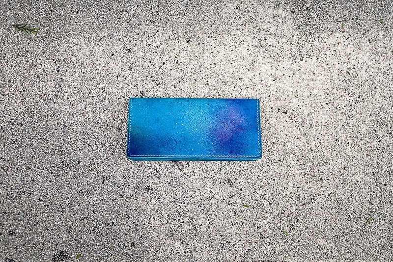 心中的小宇宙-真皮长夹 - 皮夹/钱包 - 真皮 蓝色