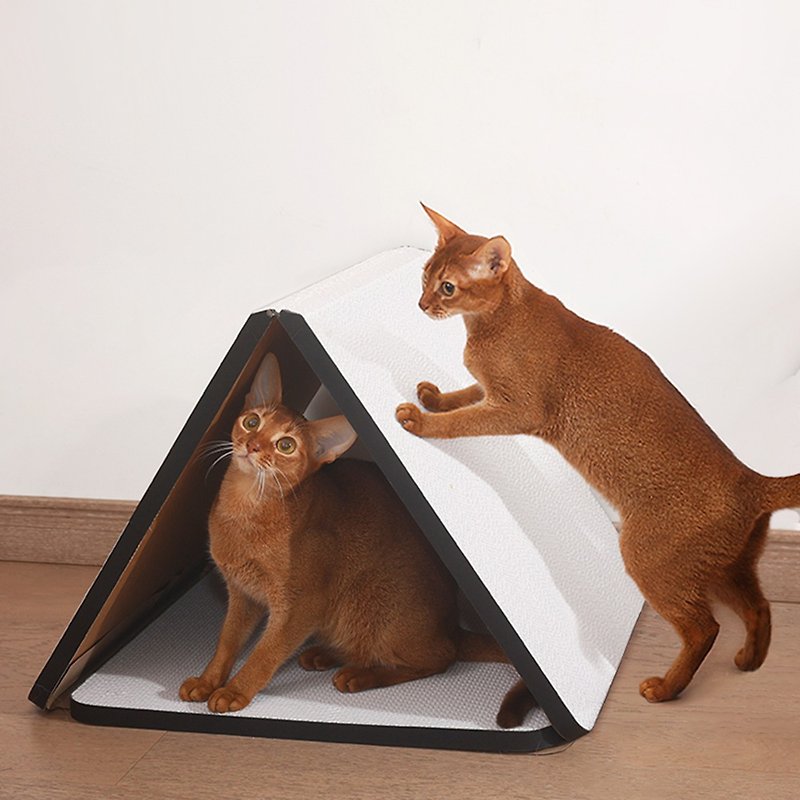 三角 折叠 猫窝猫抓板 - 抓板/跳台 - 纸 