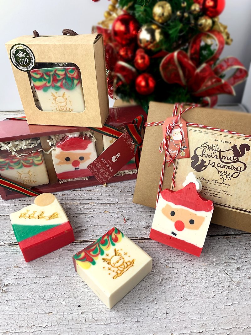 【手皂哈克】圣诞礼盒 圣诞礼物 交换礼物 二入组 - 肥皂/手工皂 - 其他材质 