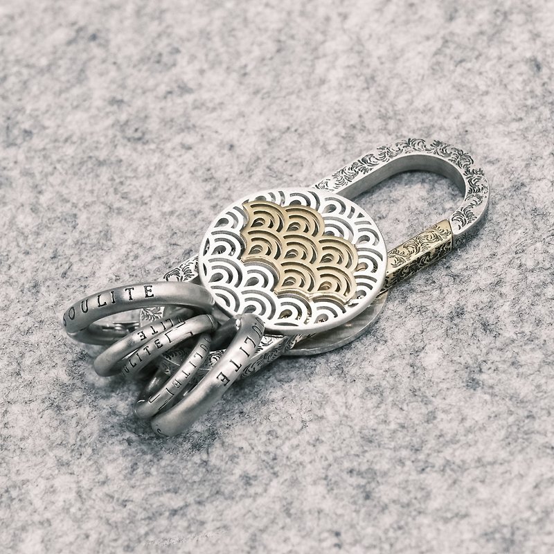SOULITE 浮云生物云影银锁匙扣 - 钥匙链/钥匙包 - 不锈钢 