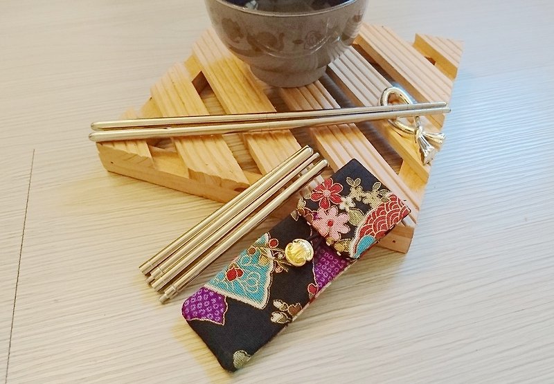 环保餐具收纳袋 环保筷套 餐具组 折筷组 - 餐刀/叉/匙组合 - 棉．麻 多色