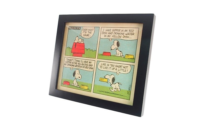Snoopy漫画摆饰-改变生活【Hallmark-Peanuts史努比 漫画摆饰】 - 摆饰 - 木头 蓝色