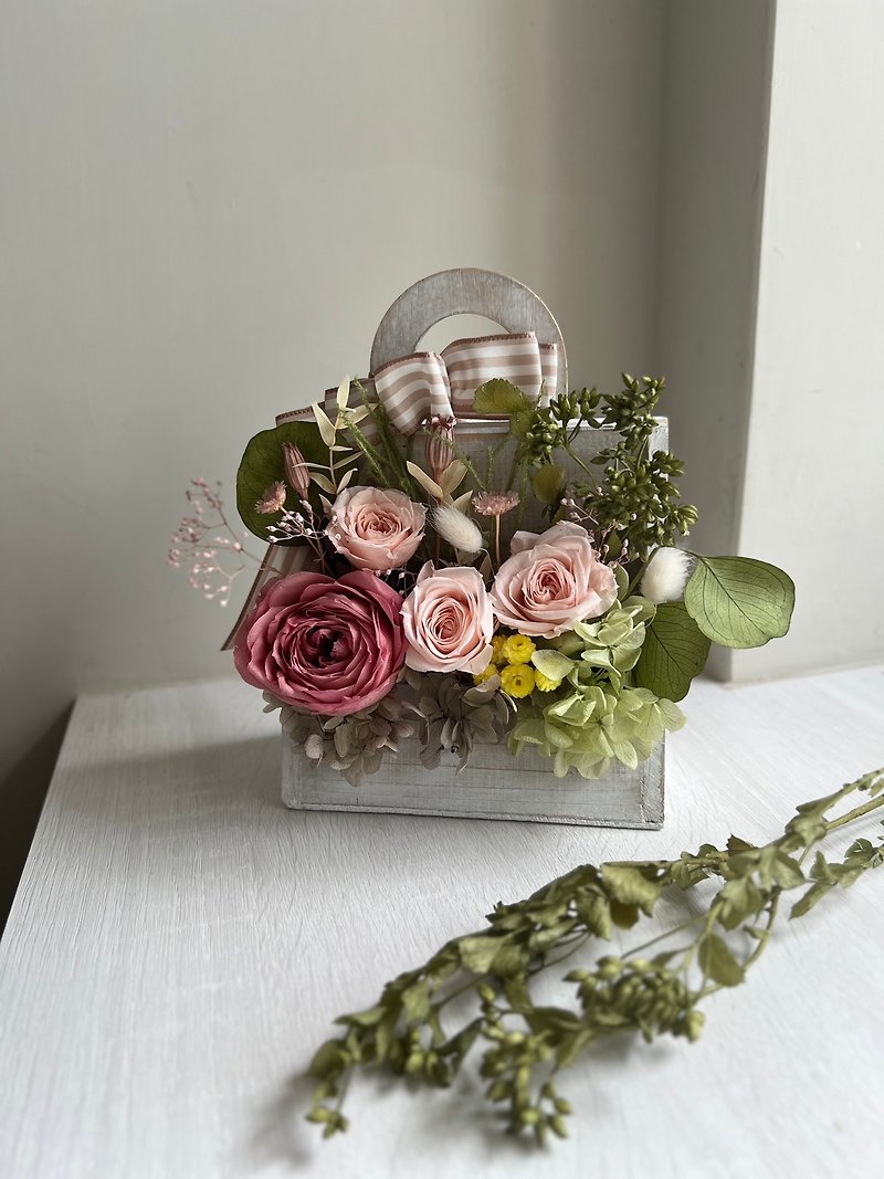 玫瑰森林花盒 - 干燥花/捧花 - 植物．花 