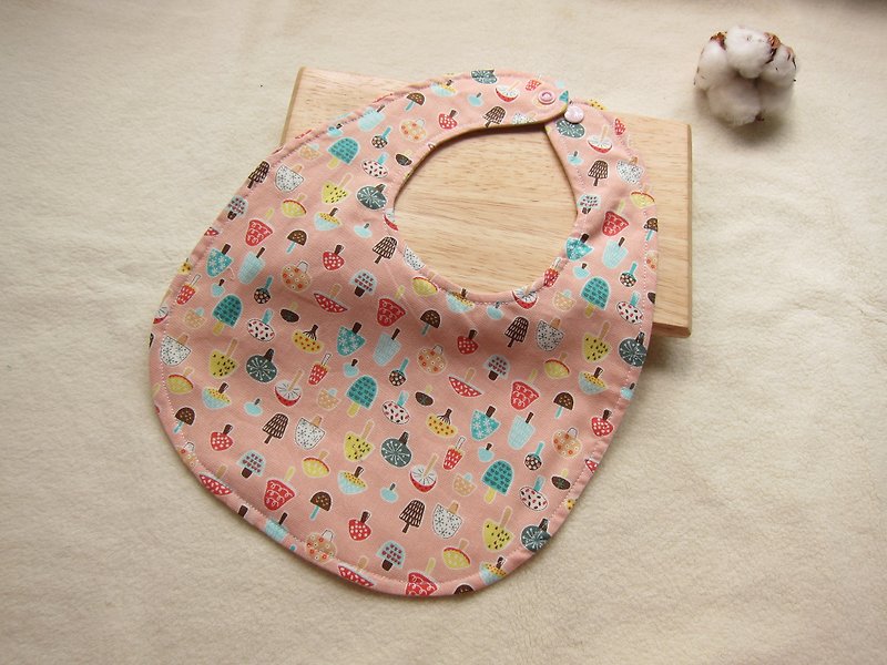 爱丽丝的彩色香菇朵朵-婴儿宝贝纯棉围兜、口水巾(粉红色) - 围嘴/口水巾 - 其他材质 多色