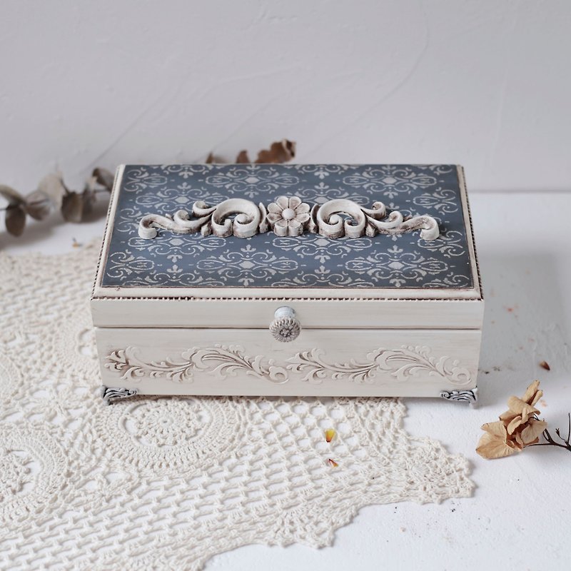Amour爱木木-法式浪漫精油木盒 墨水盒 收纳珍藏木盒 - 收纳用品 - 木头 